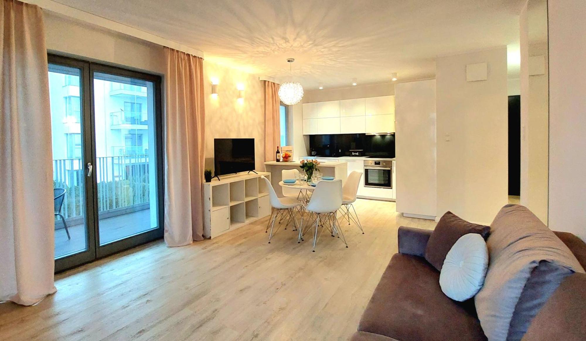 Sunny Breeze Apartment Next To The Beach By Triapart 그단스크 외부 사진